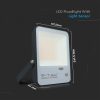 V-TAC PRO 50W LED reflektor, alkonykapcsolóval - Természetes fehér, 100lm/W - 20173