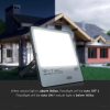 V-TAC PRO 150W LED reflektor, alkonykapcsolóval - Meleg fehér, 100lm/W - 20178