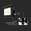 V-TAC 10W kötődobozos LED reflektor - fekete ház, hideg fehér - 20306