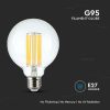 V-TAC 18W E27 G95 természetes fehér LED lámpa izzó, 140 Lm/W - 212803