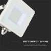 V-TAC PRO 30W SMD LED reflektor, Samsung chipes fényvető, természetes fehér, fehér házzal - 21404