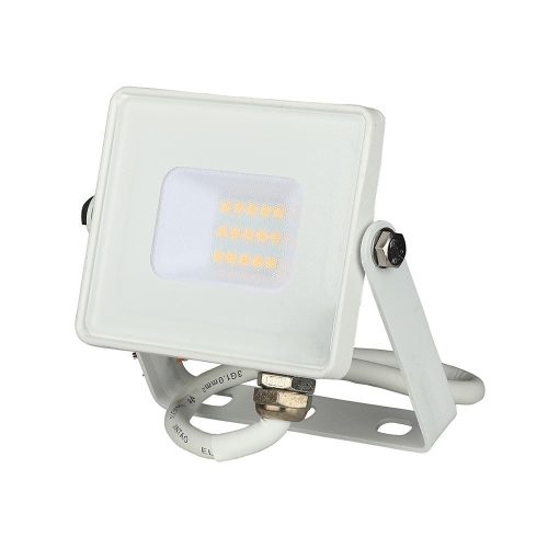 V-TAC 10W Samsung chipes SMD LED reflektor, fényvető - meleg fehér, fehér ház - 21427
