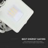 V-TAC 10W Samsung chipes SMD LED reflektor, fényvető - meleg fehér, fehér ház - 21427