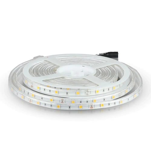 V-TAC kültéri SMD LED szalag, 5050, hideg fehér, 30 LED/m - 2144