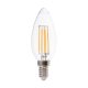 V-TAC C35 filament gyertya LED lámpa izzó 4W, E14, természetes fehér - 214413
