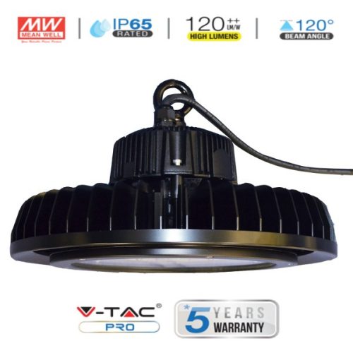 V-TAC PRO LED csarnokvilágító mélysugárzó lámpa 100W, 4500K - 5550
