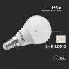 V-TAC LED lámpa P45 izzó 4.5W E14 hideg fehér - 3 db/csomag - 217359