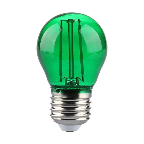 V-TAC dekor filament 2W E27 G45 LED izzó, zöld - 217411