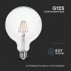 V-TAC Filament 12W E27 G125 COG LED izzó, meleg fehér, 125 Lm/W - 217453