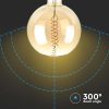 V-TAC fényerőszabályozható borostyán filament 8W G200 LED izzó - 1800K - 217462