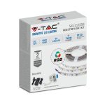   V-TAC 5 m RGB LED szalag szett, IP20, 5050 SMD, 60 LED/m - 2558