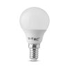 V-TAC P45 LED lámpa izzó 4.5W E14, meleg fehér - 6 db/csomag - 212733