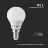 V-TAC P45 LED lámpa izzó 4.5W E14, Természetes fehér - 6 db/csomag - 212734