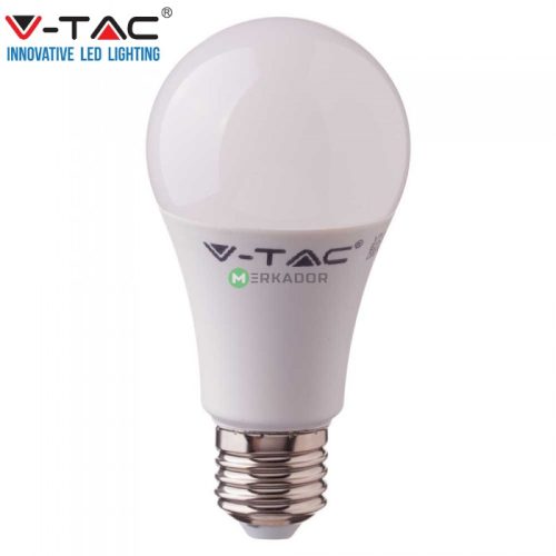 V-TAC alkonykapcsolós mozgásérzékelős LED izzó 11W E27, Hideg fehér - 2765
