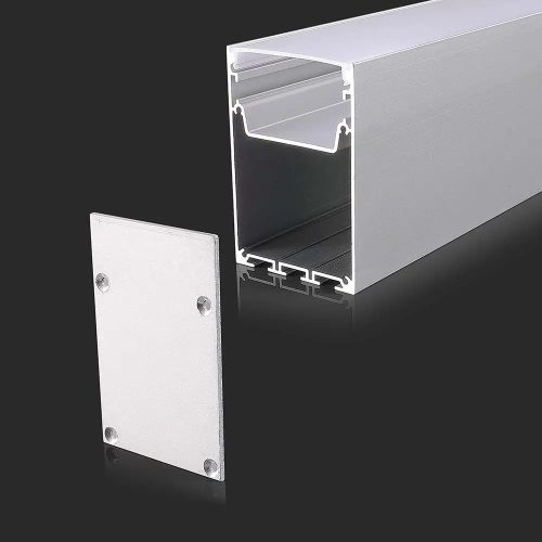 V-TAC függeszthető alumínium profil szett LED szalaghoz fehér fedlappal 2m - 2872