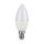 V-TAC színváltós RGB+ meleg fehér gyertya LED lámpa izzó 4.8W / E14 - 2926
