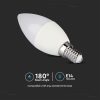 V-TAC színváltós RGB+ természetes fehér gyertya LED lámpa izzó 4.8W / E14 - 2929