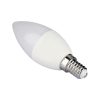 V-TAC színváltós RGB+ természetes fehér gyertya LED lámpa izzó 4.8W / E14 - 2929