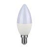 V-TAC C37 LED 2.9W gyertya izzó E14 - Hideg fehér - 2986