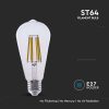 V-TAC filament 4W ST64 LED izzó, 210 Lm/W - Meleg fehér - 2996