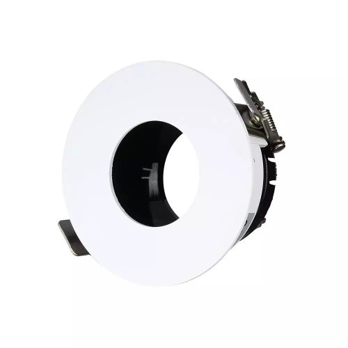 Beépíthető billenthető GU10 LED spot lámpa keret, fehér keret és fekete belső - 3157
