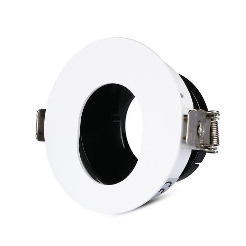V-TAC beépíthető GU10 LED spot lámpa keret, fehér - 3161