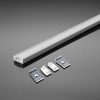V-TAC fehér színű széles alumínium profil szett LED szalaghoz fehér fedlappal 2m - 3367