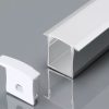 V-TAC süllyeszthető alumínium profil szett LED szalaghoz fehér fedlappal 2m - 3372