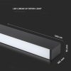V-TAC kétirányú vonalvilágító mennyezeti LED lámpa Samsung chippel - 4000K - fekete - 379