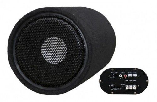 Aktív mélyláda autós HIFI mélynyomó szubláda + erősítő MK601