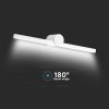 V-TAC fehér fix fürdőszobai fali tükörvilágítás, fehér házzal - Meleg fehér - 405811