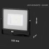 V-TAC PRO 50W SMD LED reflektor, Samsung chipes fényvető, hideg fehér, fekete házzal - 21408