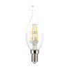 V-TAC C35 filament gyertyaláng LED lámpa izzó 4W, E14, meleg fehér - 214302