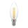 V-TAC fényerőszabályozható C35 filament csavart gyertya LED lámpa izzó 4W, E14, meleg fehér - 214367