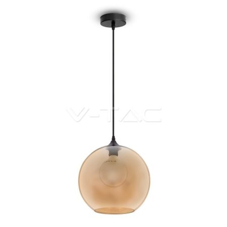 V-TAC Globe Amber mennyezeti gömb alakú üveg csillár - 3866