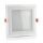 V-TAC süllyeszthető üveg LED lámpa panel - 6W, meleg fehér, négyzet - 4738