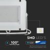 V-TAC PRO 300W SMD LED reflektor, Samsung chipes fényvető, hideg fehér, fehér házzal - 487