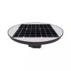 V-TAC kültéri 7.5W napelemes, mozgásérzékelős oszlopra szerelhető kerti lámpa - 6400K - 5151