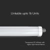 V-TAC PRO kültéri por,-és páramentes IP65 LED lámpa 60cm - Hideg fehér, 120 Lm/W - 2162821