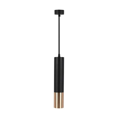 V-TAC függeszthető GU10 LED spot lámpatest, fekete, arany véggel, 30 cm - 6688
