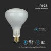 V-TAC Frost üveg filament R125 LED izzó 8W E27 - meleg fehér - 7466