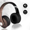 V-TAC sztereó headset, vezeték nélküli v4.0 bluetooth fejhallgató, barna - 7732