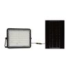 V-TAC 15W fekete házas napelemes LED reflektor, szolár fényvető távirányítóval, hideg fehér - 7826