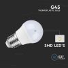 V-TAC PRO LED 3.7W G45 gömbizzó E27 - meleg fehér, Samsung chipes - 8045