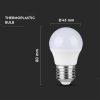 V-TAC PRO LED 3.7W G45 gömbizzó E27 - természetes fehér, Samsung chipes - 8046
