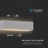 V-TAC kültéri homlokzatvilágító fali LED lámpa 9W - hideg fehér - 218241