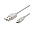 V-TAC Silver Micro USB kábel, 1m fehér - 8484