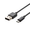 V-TAC Silver Micro USB kábel, 1m fekete - 8485