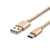 V-TAC Platinum Type-C USB kábel, 1m, arany - 8493