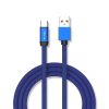 V-TAC Ruby prémium Type-C USB töltőkábel / adatkábel 1m, kék - 8630